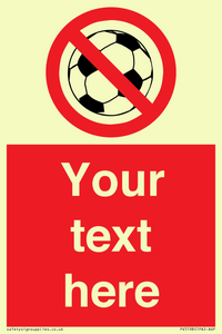 Custom No Ball Games Sign